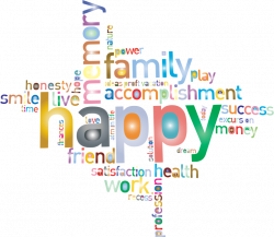 Clipart - Prismatic Happy Family Word Cloud 2 No Background