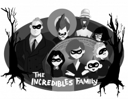 SAVAGE SKETCHES — The Incredibles/ Addams family mash up I just...