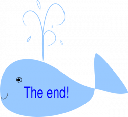 The End Whale Clip Art at Clker.com - vector clip art online ...