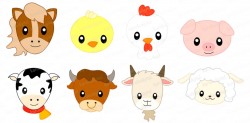 Baby Farm Animals Clipart | Wallpapers 4k