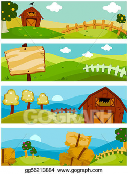 Stock Illustration - Farm banners. Clipart gg56213884 - GoGraph