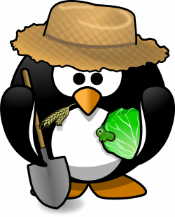 Clipart - Farmer penguin