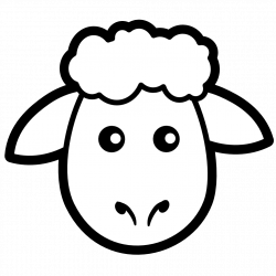 Free coloring pages of face of sheep | Crafts | Pinterest | Face ...