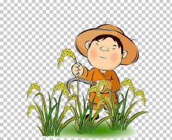Farmer Rice Agriculture Harvest PNG, Clipart, Artwork, Child ...