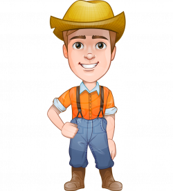 Vector Male Farmer Cartoon Character - Arlo the Farming Pro ...