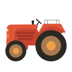 Tractor Farm Agriculture Clip art - Red tractor 1500*1500 transprent ...
