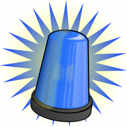 Clipart - Blue signal light