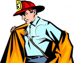 A Firefighter Putting On His Fire Jacket - Royalty Free ...