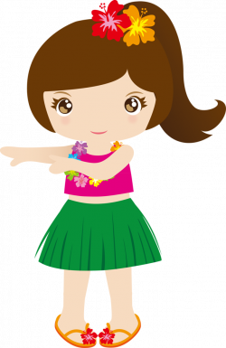 Hawaii clipart female - Pencil and in color hawaii clipart female