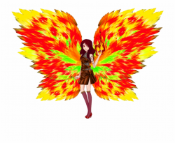 Clipart Fire Fairy - Fairy Wings Fire, Transparent Png ...