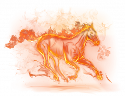 Beautiful Fire Horse PNG Clipart Picture | Gallery Yopriceville ...