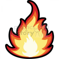 cartoon fire clipart. Royalty-free clipart # 384107