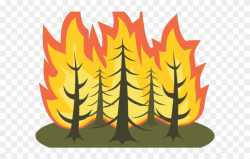 Fire Clipart Pollution - Forest Fire Clipart - Png Download ...