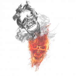 Smoke N Fire Skull By Cak Kocem by Cakkocem on DeviantArt