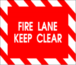 Fire Lane Keep Clear Clip Art at Clker.com - vector clip art online ...