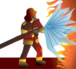 Clipart - firefighter/pompier