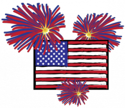 American flag with fireworks clipart images gallery for free ...