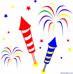 Fireworks Rockets Clip Art - Sweet Clip Art