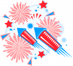 4th Of July Fireworks Clipart Group (28+)