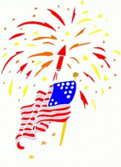Fireworks clipart american flag free - WikiClipArt