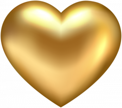 Golden Heart Transparent PNG Clip Art | Sewing - APLQ Holidays ...