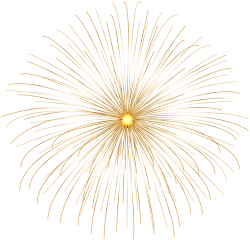 28+ Collection of Fireworks Clipart Gold | High quality, free ...