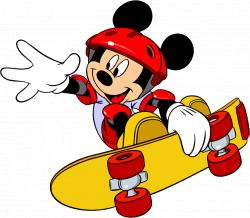 Skateboarding mickey | mickey-029.gif - 0KB | Mickey and Minnie ...