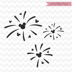 Mickey Mouse Head Fireworks SVG, Disney fireworks SVG and ...
