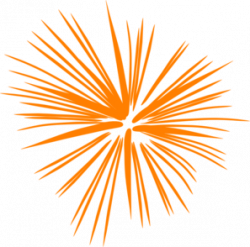 Large Orange Fireworks Clip Art at Clker.com - vector clip ...