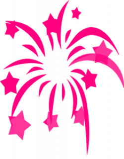 Pink Fireworks Clip Art at Clker.com - vector clip art ...
