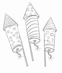 July fireworks | Embroidery | Free printable coloring pages ...