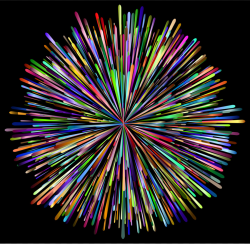 Download Free png Fireworks Rainbow Clip art Rainbow ...