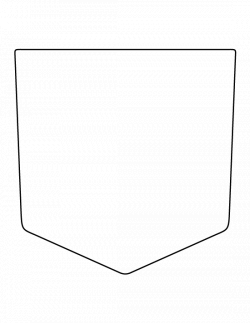 Pocket pattern. Use the printable outline for crafts, creating ...