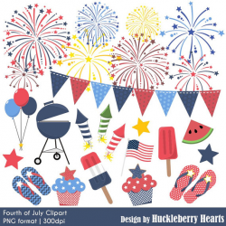 Fourth of July Clipart, Fireworks Clipart, Independence Day ...