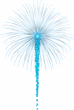 Blue Fireworks for Dark Images PNG Clip Art | Gallery Yopriceville ...