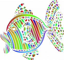 Clipart - Abstract Colorful Fish 7