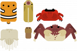 Animal Reskins- Fish,Crab,JellyFish,KingCrab,Worm,Lamprey ...