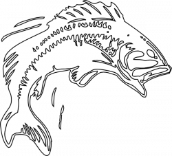 Bass Fish Wireframe Clip Art at Clker.com - vector clip art online ...