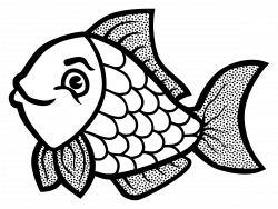 Clipart - fish - lineart