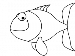 Fish Outline Clipart - BClipart