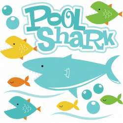 Pool Shark SVG files for scrapbooking fish svg file shark svg file ...
