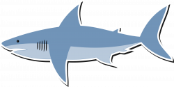 Clipart - Cartoon shark
