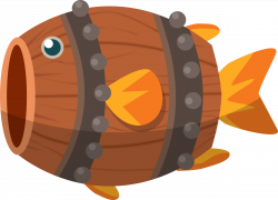 Clipart - Barrel Fish