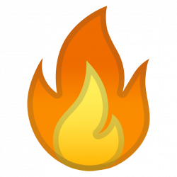 Fire Icon | Noto Emoji Travel & Places Iconset | Google