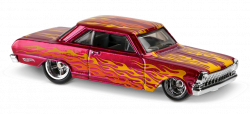 63 Chevy® II in Pink, HW FLAMES, Car Collector | Hot Wheels