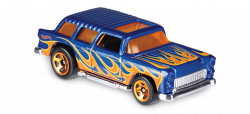 CLASSIC '55 NOMAD® in Blue, HW FLAMES, Car Collector | Hot Wheels