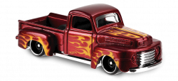 49 Ford F1 in Red, HW FLAMES, Car Collector | Hot Wheels