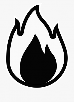Flames Clipart Small - Flame Clipart Black And White #359277 ...