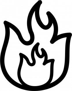 Fire Hand Drawn Flames Outlines Svg Png Icon Free Download (#30531 ...