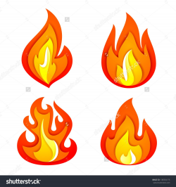 Fire Flames Isolated Stock Vectors & Vector Clip Art ...